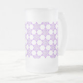 雪の結晶 フロストグラスビールジョッキ (正面右)