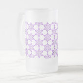 雪の結晶 フロストグラスビールジョッキ (正面左)
