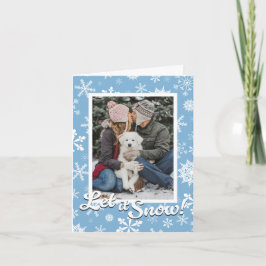 雪の結晶 ホリデー フォトカード シーズンカード