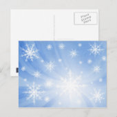 雪の結晶 ポストカード 01 (正面/裏面)