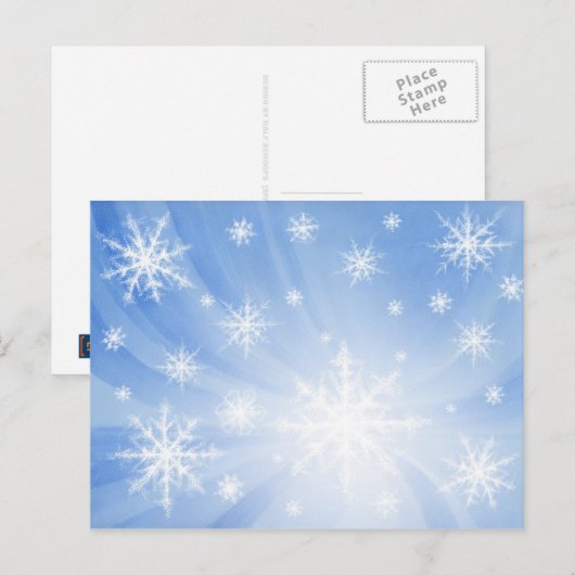 雪の結晶 ポストカード 01 (正面/裏面)