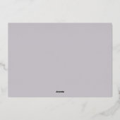 雪の結晶 ラウンドコーナー 写真 クリスマス シルバー 箔シーズンカード (裏面)