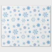 雪の結晶 ラッピングペーパー (フラット)