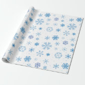 雪の結晶 ラッピングペーパー (アンロールド)