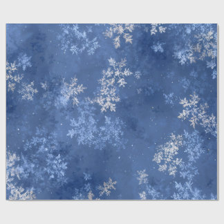 雪の結晶 ラッピングペーパー