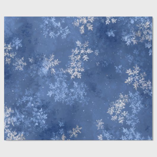 雪の結晶 ラッピングペーパー (フラット)