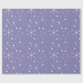 雪の結晶 ラッピングペーパー (フラット)