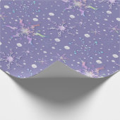 雪の結晶 ラッピングペーパー (角)
