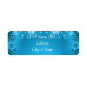 雪の結晶 ラベル (正面)