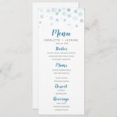 雪の結晶 冬のディナーメニュー メニュー (正面/裏面)