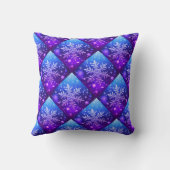 雪の結晶/冬の夜/マイアミ クッション (裏面)