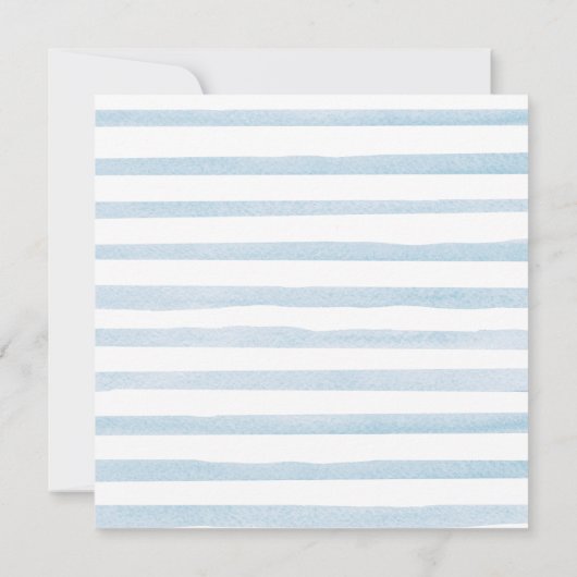 雪の結晶 北極の動物 山 赤ちゃん おまき 招待状 (裏面)