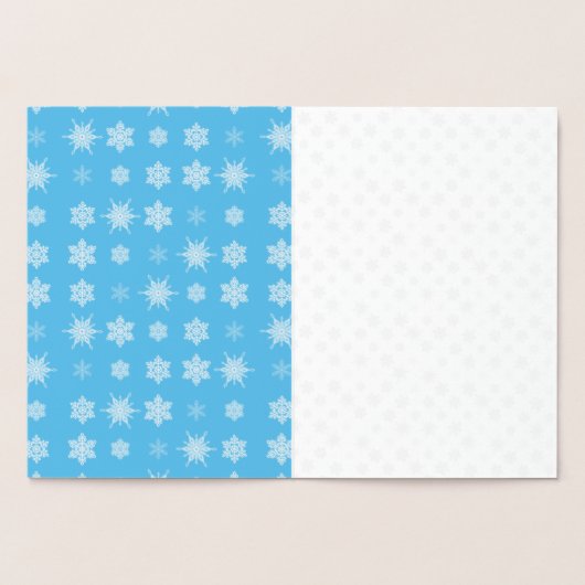 雪の結晶 箔カード (内部)