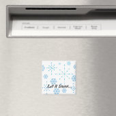 雪の結晶、雪が降りますように マグネット (インサイチュ (食洗機))