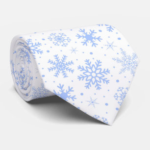 雪の結晶(青) ネクタイ