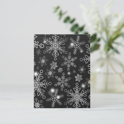 雪の結晶 8 ポストカード (スタンド正面)