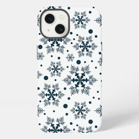 雪の結晶 iPhoneケース (裏面)