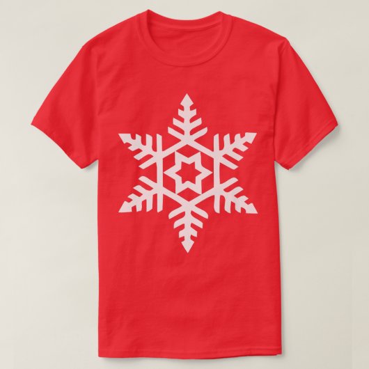 雪の結晶 Tシャツ (デザイン正面)