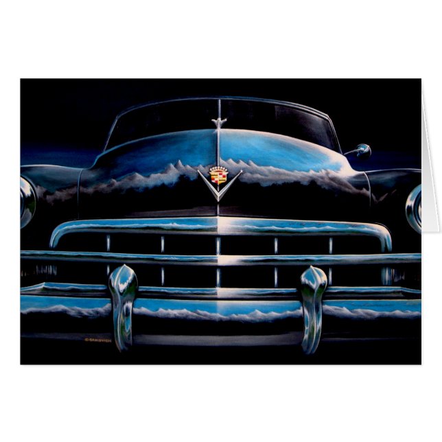 雪の縛られたカード (正面横)