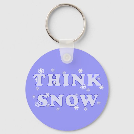 雪の考えキーチェーン キーホルダー (正面)