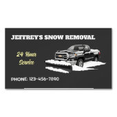 雪の耕作 マグネット名刺 (正面)