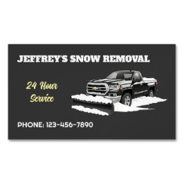 雪の耕作 マグネット名刺