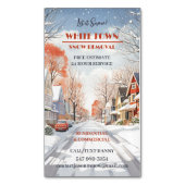 雪の耕作 マグネット名刺 (正面縦)