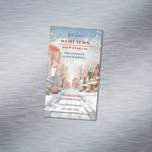 雪の耕作 マグネット名刺 (インサイチュ)