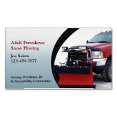 雪の耕作 マグネット名刺 (正面)