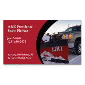 雪の耕作 マグネット名刺 (正面)