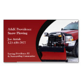 雪の耕作 マグネット名刺 (正面)