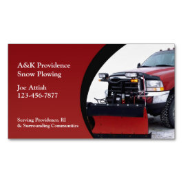 雪の耕作 マグネット名刺