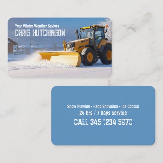 雪の耕作 名刺 (正面/裏面)