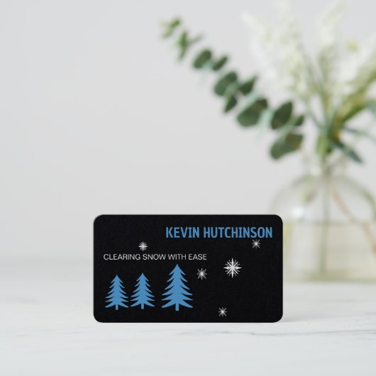 雪の耕作 名刺 (スタンド正面)