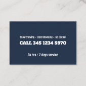 雪の耕作 名刺 (裏面)