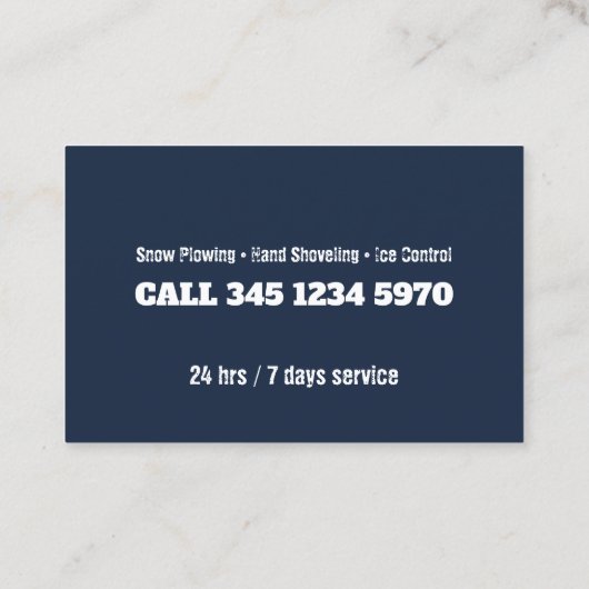 雪の耕作 名刺 (裏面)