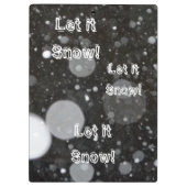 雪の背景で雪を降らせる クリップボード (裏面)