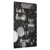 雪の背景で雪を降らせる クリップボード (右)