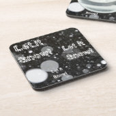 雪の背景で雪を降らせる コースター (左側)