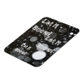 雪の背景で雪を降らせる マグネット (左側)