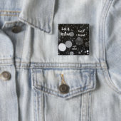 雪の背景で雪を降らせる 缶バッジ (インサイチュ)