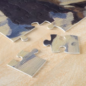 雪の自然シーンのシカラフルャドウ ジグソーパズル (側面)