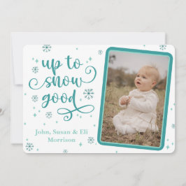 雪の良いホリデーカードまで 招待状