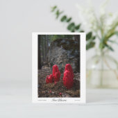 雪の花のプリント ポストカード (スタンド正面)