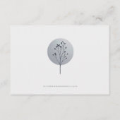 雪の花の結婚式詳細カード エンクロージャーカード (正面)