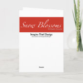 雪の花サンキューカード サンキューカード (裏面)