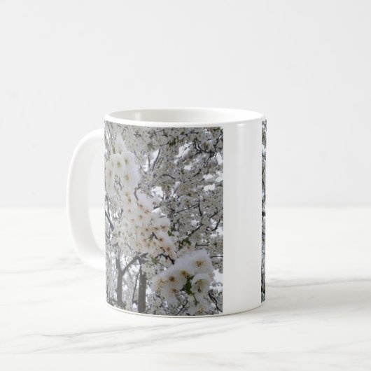 雪の花 コーヒーマグカップ (正面左)