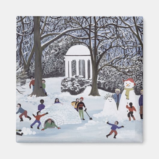 雪の花 マグネット (正面)