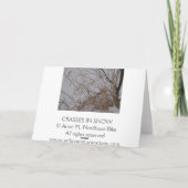 雪の草 カード (裏面)