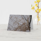 雪の草 カード (黄色い花)